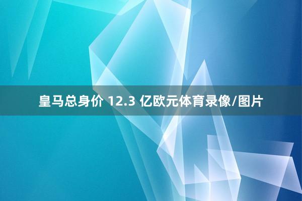 皇马总身价 12.3 亿欧元体育录像/图片