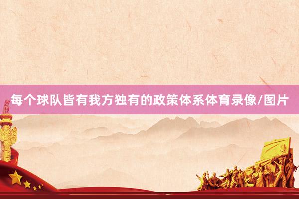每个球队皆有我方独有的政策体系体育录像/图片