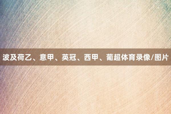 波及荷乙、意甲、英冠、西甲、葡超体育录像/图片